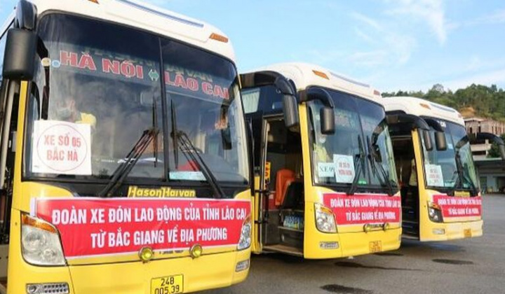 Lào Cai: Triển khai đón lao động tại Bắc Giang trở về địa phương đợt II/2021