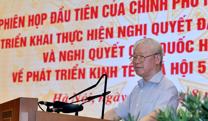Tổng Bí thư chỉ đạo những định hướng lớn, chia sẻ sâu sắc, kỳ vọng và tin tưởng vào Chính phủ nhiệm kỳ 2021-2026