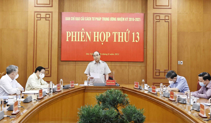 Chủ tịch nước chủ trì Phiên họp thứ 13 Ban Chỉ đạo Cải cách tư pháp Trung ương