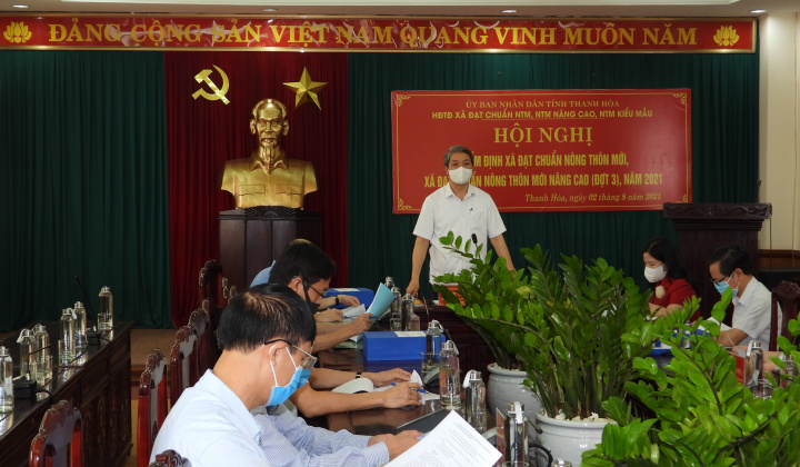 Thanh Hóa tổ chức Hội nghị thẩm định xã đạt chuẩn nông thôn mới đợt 3, năm 2021