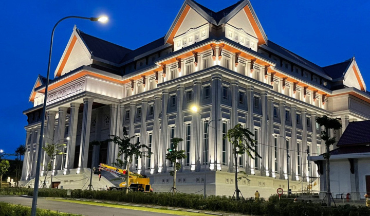 Chính thức nghiệm thu hoàn thành Nhà Quốc hội mới của Lào