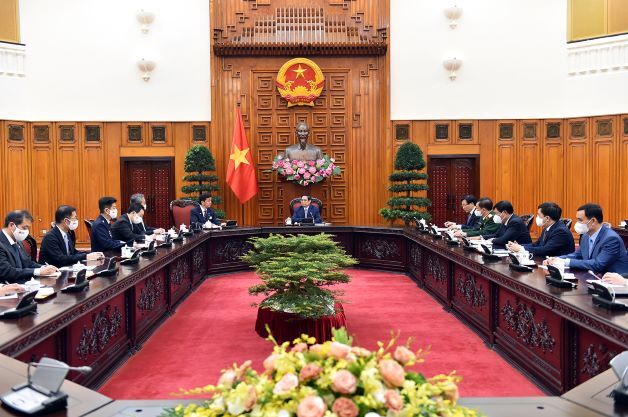 Thủ tướng Phạm Minh Chính tiếp Bộ trưởng Quốc phòng Nhật Bản
