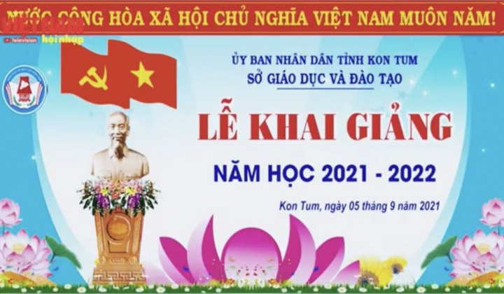 Kon Tum: Khai giảng năm học mới qua Sóng truyền hình tỉnh