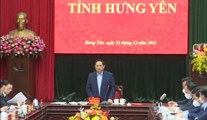 Thủ Tướng cơ bản đồng tình với đề xuất của Hưng Yên