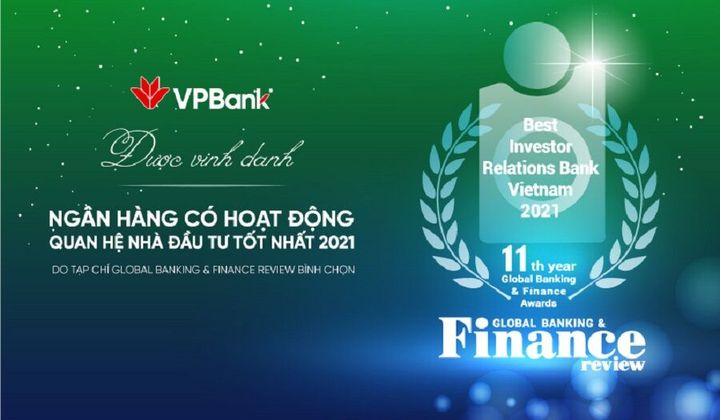VPBank: Ngân hàng duy nhất của Việt Nam đoạt giải thưởng quốc tế “Best IR 2021”