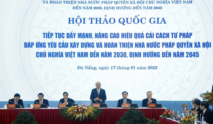 Hội thảo quốc gia về cải cách tư pháp nhằm xây dựng và hoàn thiện Nhà nước pháp quyền