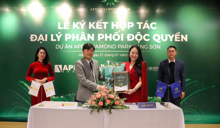 Queen Sea chính thức trở thành đại lý phân phối độc quyền dự án APEC Diamond Park Lạng Sơn