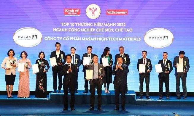 Masan High-Tech Materials được vinh danh Top 10 Thương hiệu Mạnh Việt Nam 2022