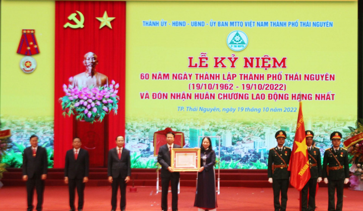 TP. Thái Nguyên: Kỷ niệm 60 năm ngày thành lập Thành phố và đón nhận Huân chương Lao động hạng Nhất