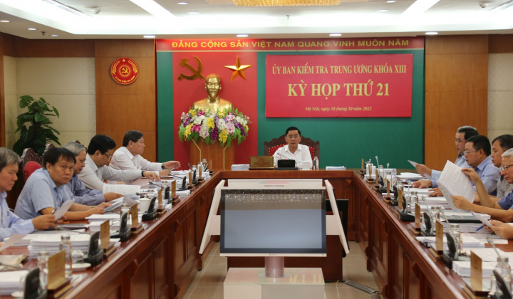 Thông cáo báo chí Kỳ họp thứ 21 của Ủy ban Kiểm tra Trung ương