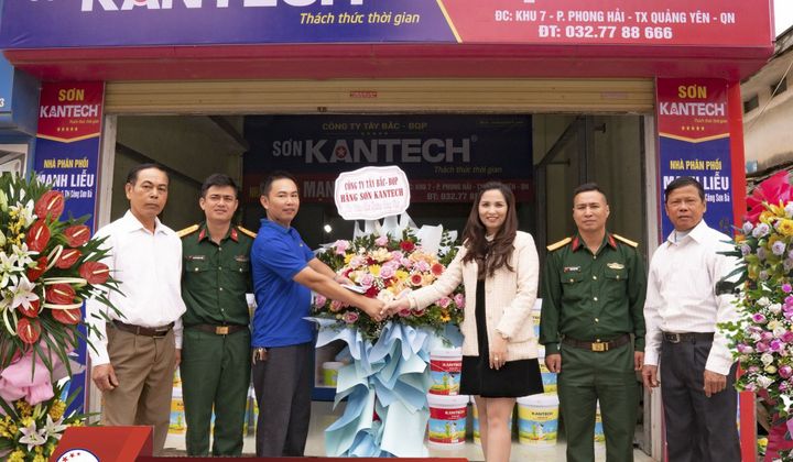 Hãng sơn Kantech: Khai trương Nhà phân phối Mạnh Liễu - Tx Quảng Yên