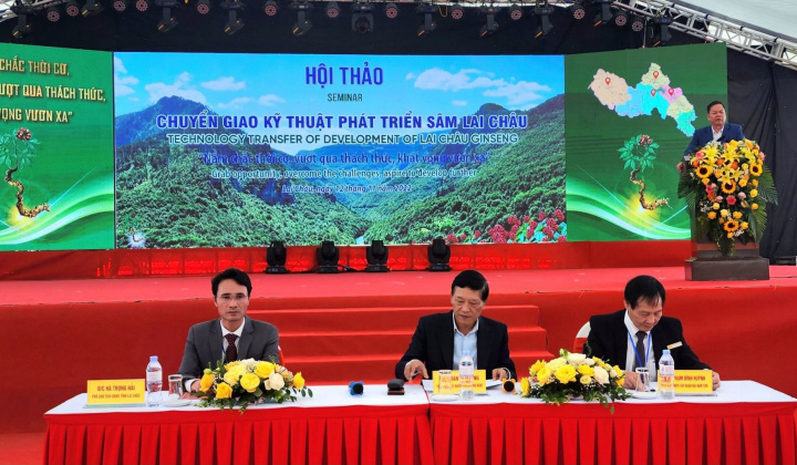 Hội thảo chuyển giao khoa học kỹ thuật phát triển Sâm Lai Châu