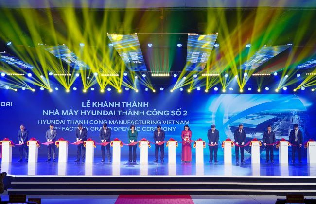 Tập đoàn Thành Công & Hyundai Motor khánh thành Nhà máy Hyundai Thành Công số 2 (HTMV2)