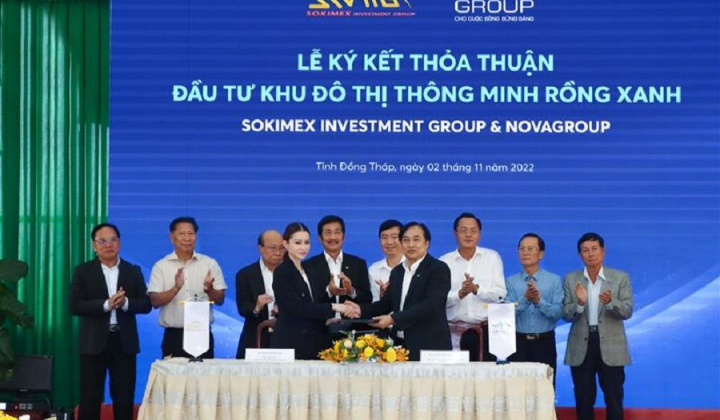 NovaGroup và Sokimex cam kết đầu tư, phát triển dự án khu đô thị BLUE DRAGON