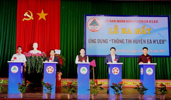 Ea H’Leo (Đắk Lắk) ra mắt ứng dụng “Thông tin huyện Ea H’Leo”