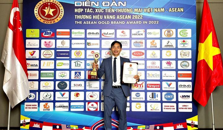 Quà tặng vàng King Gold Art đạt top 10 “thương hiệu vàng Asean” tại Singapore