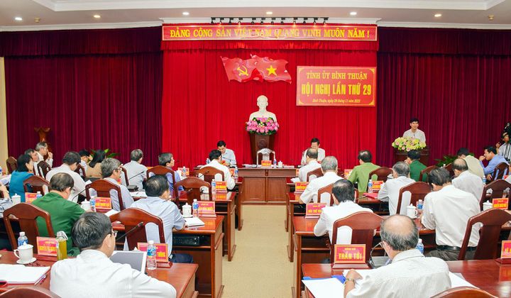 Bình Thuận - Hội nghị lần thứ 29 Ban Chấp hành Đảng bộ tỉnh (khóa XIV)