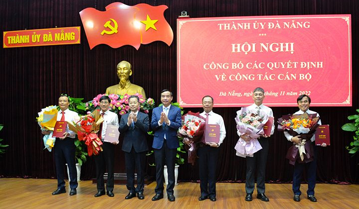 Đà Nẵng: Công bố các quyết định về công tác cán bộ chủ chốt