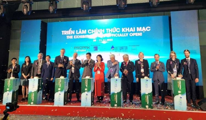 Khai mạc Triển lãm và Hội thảo quốc tế về ngành nước và môi trường Vietwater 2022