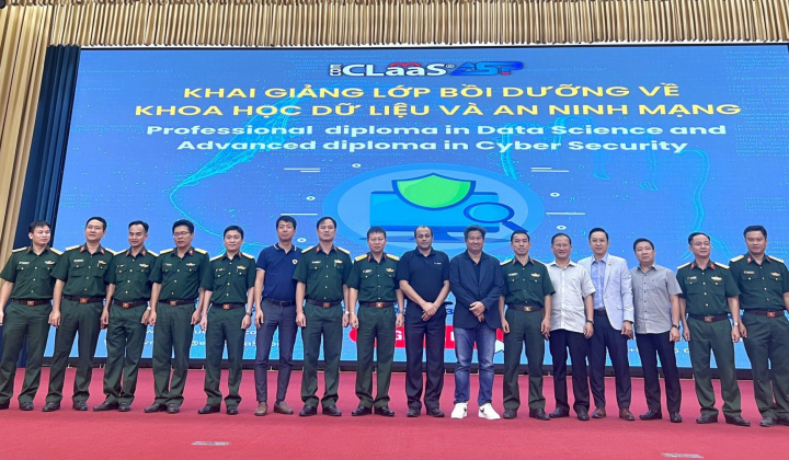 Trường sĩ quan thông tin khai giảng lớp bồi dưỡng về khoa học dữ liệu và an ninh mạng