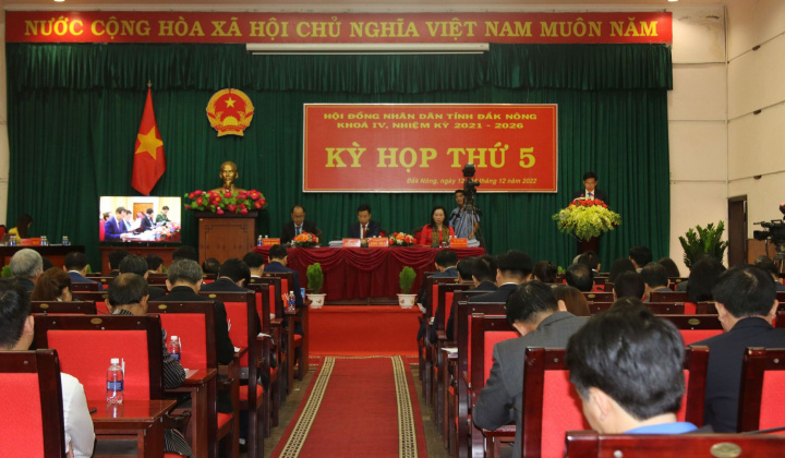 Đắk Nông: Khai mạc kỳ họp thứ 5 HĐND tỉnh khóa IV nhiệm kỳ 2021-2026