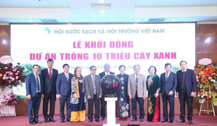 Hội Nước sạch và Môi trường Việt Nam tổ chức Lễ phát động trồng 10 triệu cây xanh