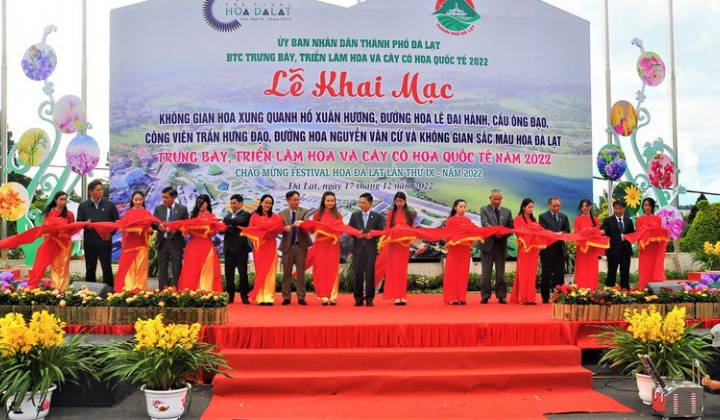 Đà Lạt: Lễ Khai mạc chương trình trưng bày, triển lãm hoa, cây cảnh quốc tế năm 2022