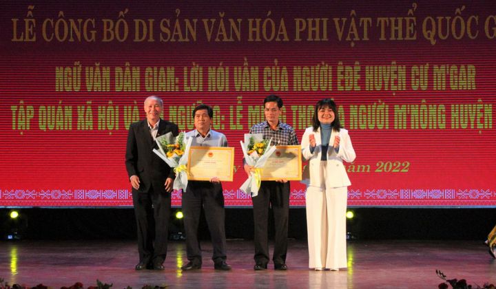Đắk Lắk: Được công nhận thêm 2 di sản văn hóa phi vật thể Quốc Gia