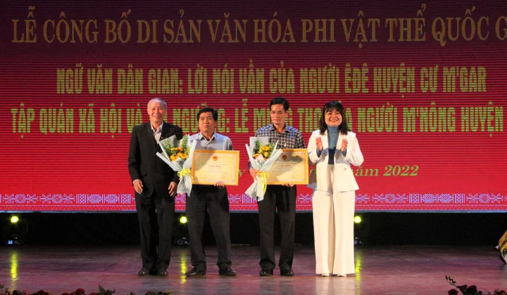 Đắk Lắk: Được công nhận thêm 2 di sản văn hóa phi vật thể Quốc Gia