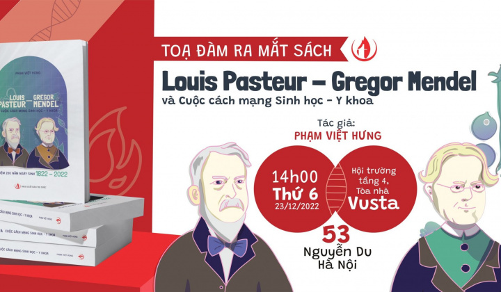 NXB Tri thức với sách mới: Louis Pasteur - Gregor Mendel và Cuộc cách mạng Sinh học - Y khoa
