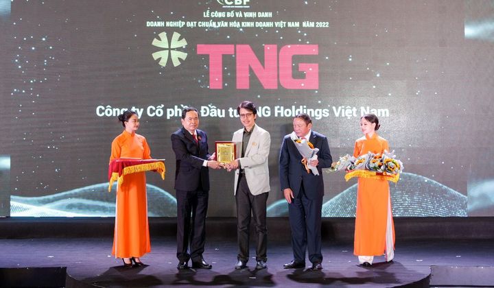 TNG Holdings Vietnam được vinh danh “Doanh nghiệp đạt chuẩn văn hóa kinh doanh Việt Nam”