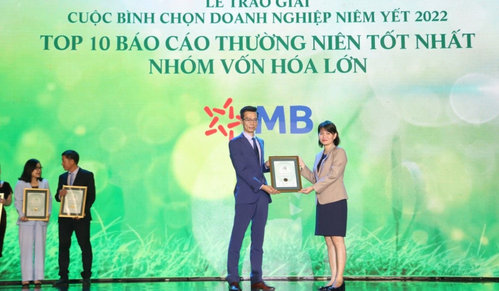 MB vào top 10 doanh nghiêp niêm yết có báo cáo thường niên xuất sắc nhất
