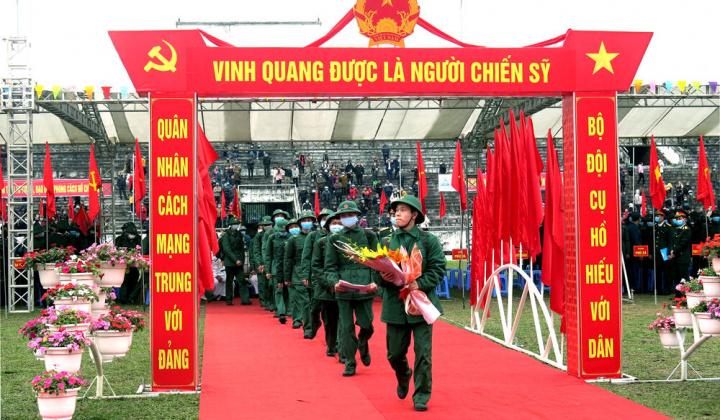 Từ ngày 16 đến 20/2 sẽ tổ chức giao nhận quân trên cả nước