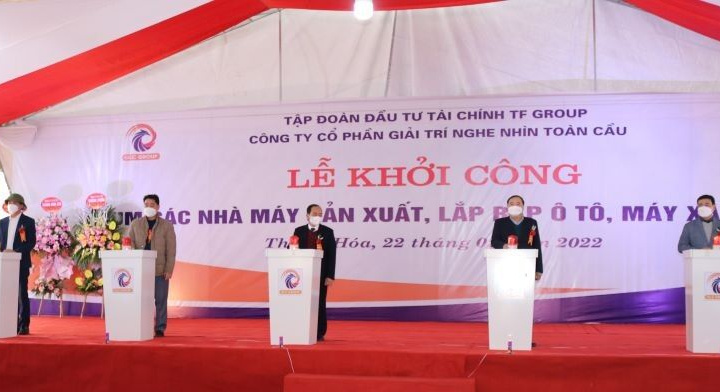 Khởi công Cụm các nhà máy sản xuất, lắp ráp ô tô, máy xây dựng 6.900 tỷ đồng tại Thanh Hóa