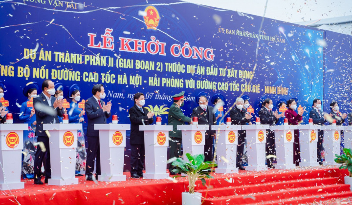 Khởi công xây dựng tuyến đường bộ nối cao tốc Hà Nội – Hải Phòng với cao tốc Cầu Giẽ - Ninh Bình
