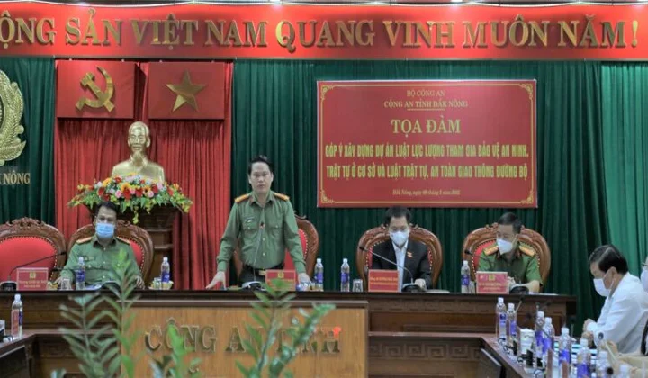 Công an tỉnh Đắk Nông tọa đàm góp ý xây dựng dự án Luật