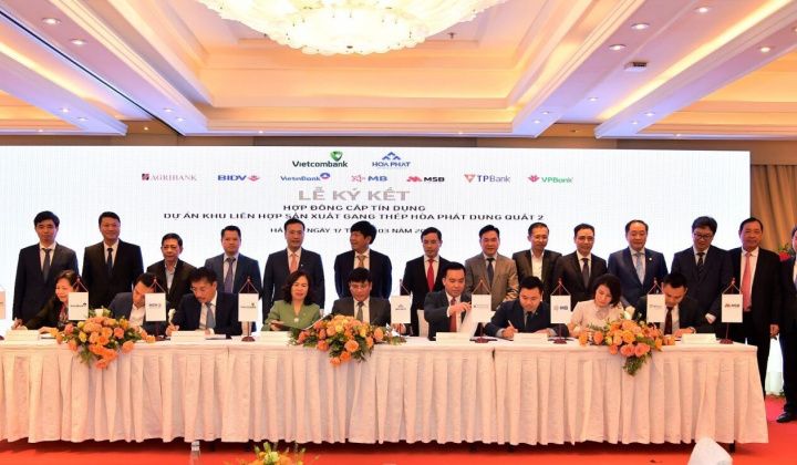 Vietcombank: Đầu mối và đồng tài trợ tín dụng 35 nghìn tỷ cho Dự án Hòa Phát Dung Quất 2