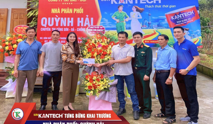 Hãng sơn Kantech: Khai trương NPP Quỳnh Hải - Thái Nguyên