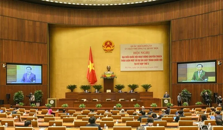 Thảo luận 4 dự án Luật để trình tại Kỳ họp thứ 3, Quốc hội khóa XV