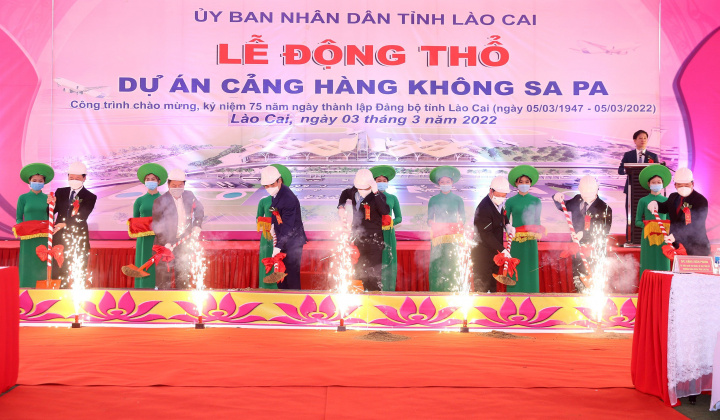 Lào Cai: Lễ động thổ Dự án Cảng hàng không Sa Pa