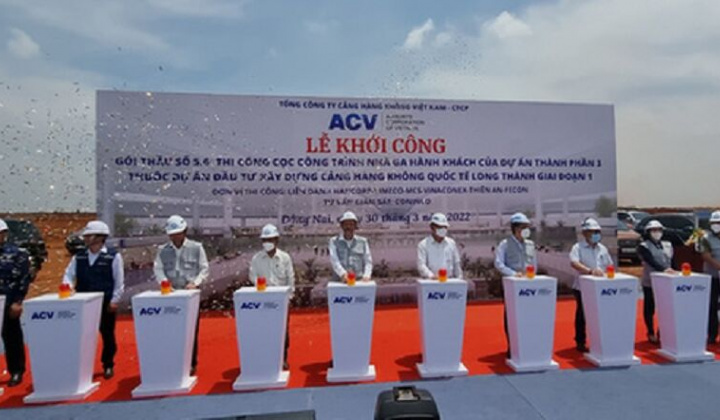 Khởi công xây dựng phần cọc công trình nhà ga hành khách sân bay quốc tế Long Thành