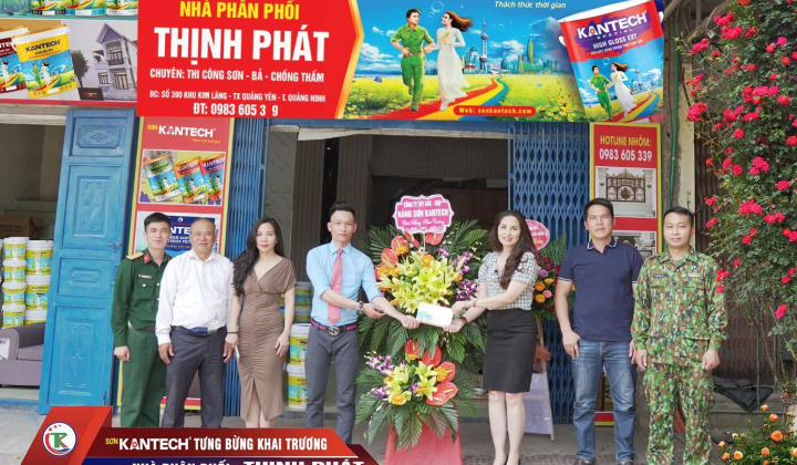Hãng sơn Kantech: Khai trương Nhà phân phối Thịnh Phát – Tx Quảng Yên