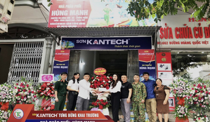Hãng sơn Kantech: Khai trương Nhà phân phối Hùng Mạnh – Cẩm Phả