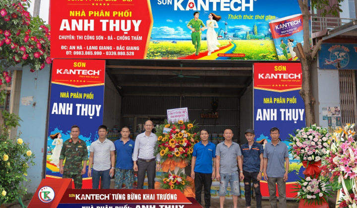 Hãng sơn Kantech: Khai trương Nhà phân phối Anh Thụy - Bắc Giang