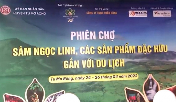 Phiên chợ Sâm Ngọc Linh đầu tiên tại tỉnh Kon Tum