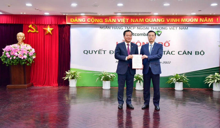 Vietcombank công bố quyết định nhân sự lãnh đạo cấp cao