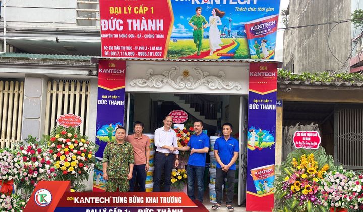 Hãng sơn Kantech: Khai trương Đại lý cấp 1 Đức Thành – TP Phủ Lý