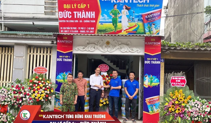 Hãng sơn Kantech: Khai trương Đại lý cấp 1 Đức Thành – TP Phủ Lý