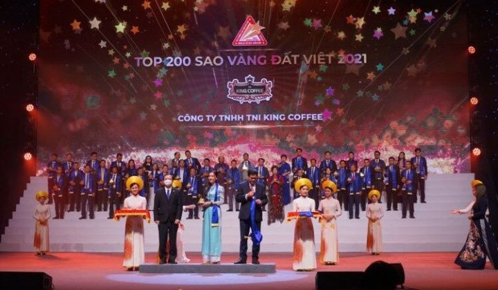King Coffee đạt giải thưởng Sao Vàng Đất Việt 2021