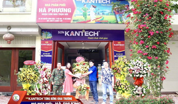 Hãng sơn Kantech: Khai trương Nhà phân phối Hà Phương -TP Hải Dương